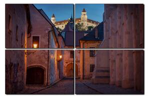 Slika na platnu - Stari grad Bratislave s dvorcem u pozadini 1265E (120x80 cm)
