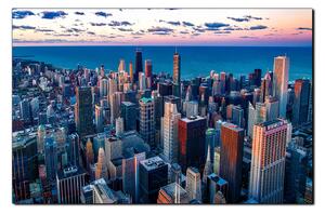 Slika na platnu - Neboderi u Chicagu 1268A (100x70 cm)