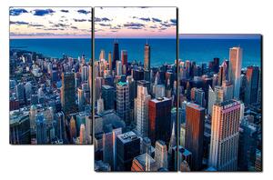 Slika na platnu - Neboderi u Chicagu 1268D (90x60 cm)
