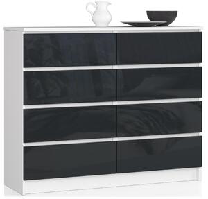 Zondo.hr Komoda Kapil II (bijela + grafit sjajni). Akcija -10%. 1128664