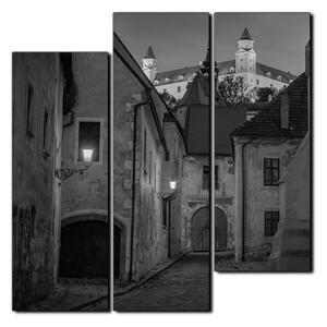 Slika na platnu - Stari grad Bratislave s dvorcem u pozadini - kvadrat 3265QD (75x75 cm)