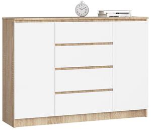 Zondo.hr Komoda Keanu IV (hrast sonoma + bijela). Akcija -10%. 1128674