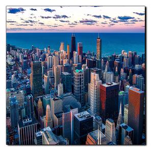 Slika na platnu - Neboderi u Chicagu - kvadrat 3268A (50x50 cm)