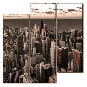Slika na platnu - Neboderi u Chicagu - kvadrat 3268FD (75x75 cm)