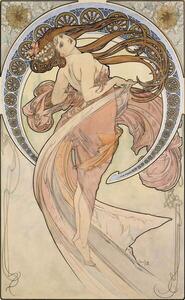 Mucha, Alphonse Marie - Reprodukcija umjetnosti La Danse, 1898, (24.6 x 40 cm)