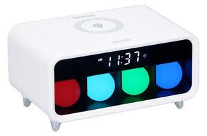 Grundig - LED Noćna lampa s budilicom i bežičnim punjenjem LED/5W/230V