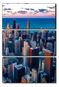 Slika na platnu - Neboderi u Chicagu - pravokutnik 7268B (90x60 cm )