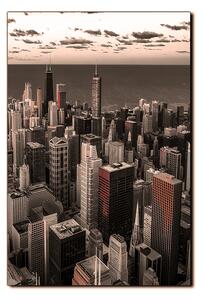 Slika na platnu - Neboderi u Chicagu - pravokutnik 7268FA (75x50 cm)