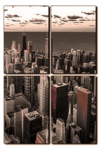 Slika na platnu - Neboderi u Chicagu - pravokutnik 7268FE (90x60 cm)