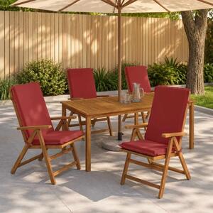 4-dijelni jastuci s visokim naslonima GEMERT 4 pcs - Burgundac (poliester) 120 x 50 x 6 cm 4