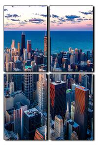 Slika na platnu - Neboderi u Chicagu - pravokutnik 7268E (120x80 cm)