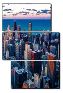 Slika na platnu - Neboderi u Chicagu - pravokutnik 7268D (90x60 cm)