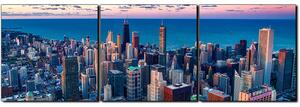 Slika na platnu - Neboderi u Chicagu - panorama 5268B (150x50 cm)
