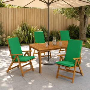 4-dijelni jastuci s visokim naslonima GEMERT 4 pcs Zelena - Zelena (poliester) 120 x 50 x 6 cm 4