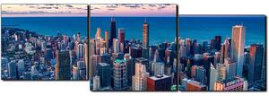 Slika na platnu - Neboderi u Chicagu - panorama 5268E (90x30 cm)