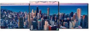 Slika na platnu - Neboderi u Chicagu - panorama 5268D (150x50 cm)