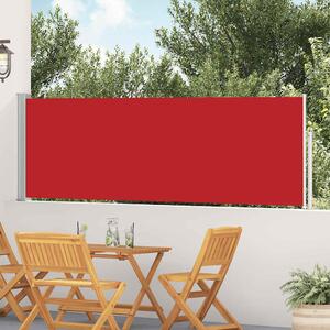 Uvlačiva bočna tenda za terasu 100 x 500 cm crvena - Crvena / 100 x 500 cm