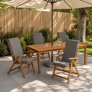 4-dijelni jastuci s visokim naslonima GEMERT 4 pcs Siva - Siva (melange) 120 x 50 x 6 cm 4
