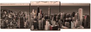 Slika na platnu - Neboderi u Chicagu - panorama 5268FD (90x30 cm)