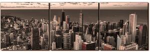 Slika na platnu - Neboderi u Chicagu - panorama 5268FB (90x30 cm)