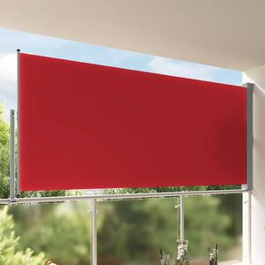 Uvlačiva bočna tenda za terasu 160 x 300 cm crvena - Crvena / 160 x 300 cm