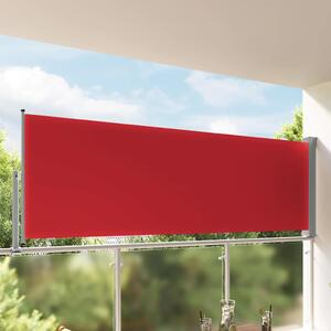Uvlačiva bočna tenda za terasu 120 x 300 cm crvena - Crvena / 120 x 300 cm