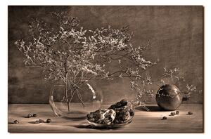 Slika na platnu - Mrtva priroda - grana i šipak 1274FA (90x60 cm )