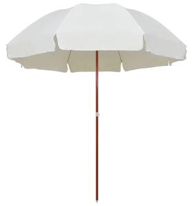 Vrtni suncobran s čeličnim stupom 300 cm boja pijeska - Bež / 300 cm