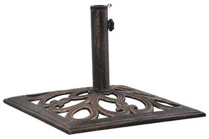 Stalak za suncobran brončani 12 kg 49 cm od lijevanog željeza - Smeđa / 49 x 49 x 33 cm