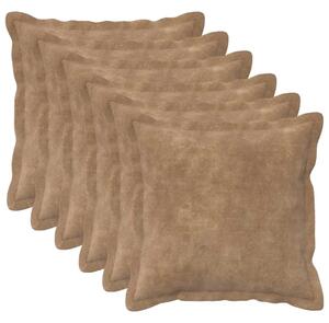 Presvlaka za jastuk 6 pcs HOUTEN Sivosmeđa 35 x 35 cm - Sivosmeđa 35 x 35 cm 6