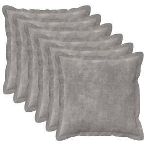 Presvlaka za jastuk 6 pcs HOUTEN Svjetlosiva 35 x 35 cm - Svjetlosiva 35 x 35 cm 6