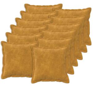 Presvlaka za jastuk 12 pcs HOUTEN Žuta 40 x 40 cm - Žuta 40 x 40 cm 12