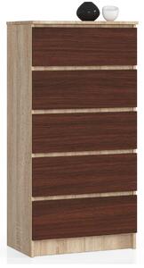 Zondo.hr Komoda Kalista V (hrast sonoma + wenge). Akcija -18%. 1128740