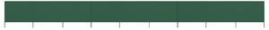 Vjetrobran s 9 panela od tkanine 1200 x 80 cm zeleni - Zelena / 1200 x 80 cm