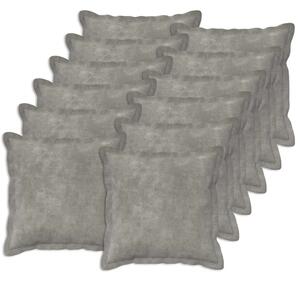 Presvlaka za jastuk 12 pcs HOUTEN Svjetlosiva 40 x 40 cm - Svjetlosiva 40 x 40 cm 12