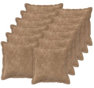 Presvlaka za jastuk 12 pcs HOUTEN Sivosmeđa 40 x 40 cm - Sivosmeđa 40 x 40 cm 12