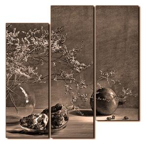 Slika na platnu - Mrtva priroda - grana i šipak - kvadrat 3274FD (75x75 cm)
