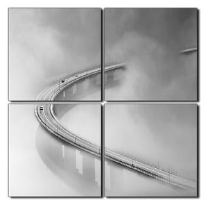 Slika na platnu - Most u magli - kvadrat 3275QE (60x60 cm)