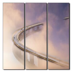 Slika na platnu - Most u magli - kvadrat 3275B (75x75 cm)