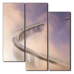 Slika na platnu - Most u magli - kvadrat 3275D (75x75 cm)