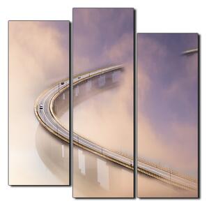 Slika na platnu - Most u magli - kvadrat 3275C (75x75 cm)