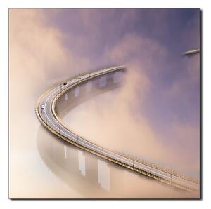Slika na platnu - Most u magli - kvadrat 3275A (50x50 cm)
