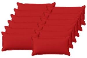 Presvlaka za jastuk 12 pcs HOUTEN Crvena 40 x 80 cm Umjetni lan - Crvena 40 x 80 cm 12