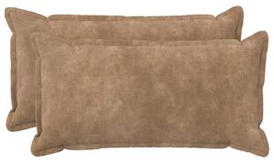 Presvlaka za jastuk 2 pcs HOUTEN Sivosmeđa 40 x 70 cm - Sivosmeđa 40 x 70 cm 2