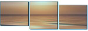 Slika na platnu - Mirno more na zalasku sunca - panorama 5280FE (150x50 cm)