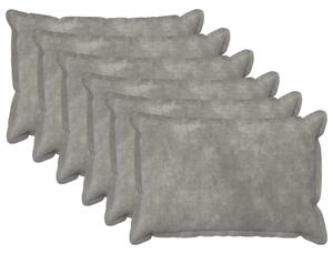 Presvlaka za jastuk 6 pcs HOUTEN Svjetlosiva 30 x 50 cm - Svjetlosiva 30 x 50 cm 6