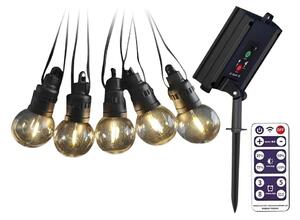 LED Solarni lanac 10xLED/0,5/4,5V 12 m 3000K IP44 + DU