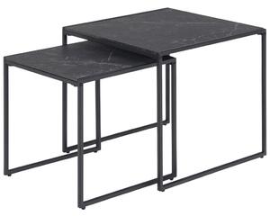 SET STOLIĆA crna metal, drvni materijal