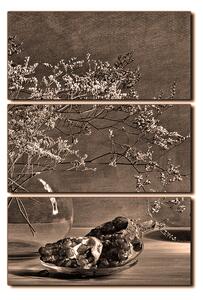 Slika na platnu - Mrtva priroda - grana i šipak - pravokutnik 7274FB (90x60 cm )