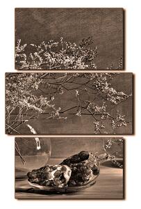 Slika na platnu - Mrtva priroda - grana i šipak - pravokutnik 7274FC (90x60 cm)